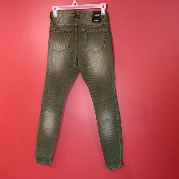 Nanette Lepore Women's Nolita Silver Sage Skinny Jeans - Size 4 - Picture 4 of 6